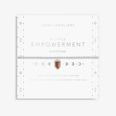A LITTLE 'EMPOWERMENT' SUNSTONE SILVER BRACELET