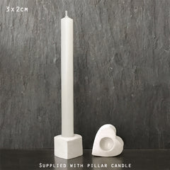 MINI HEART HOLDER WITH CANDLE