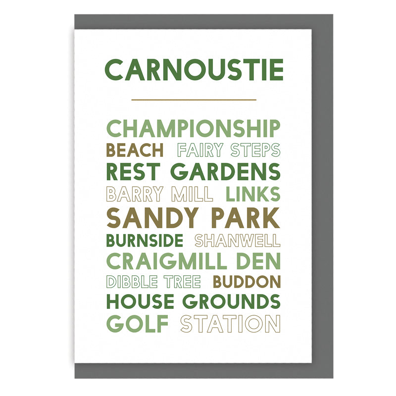 CARNOUSTIE CARD