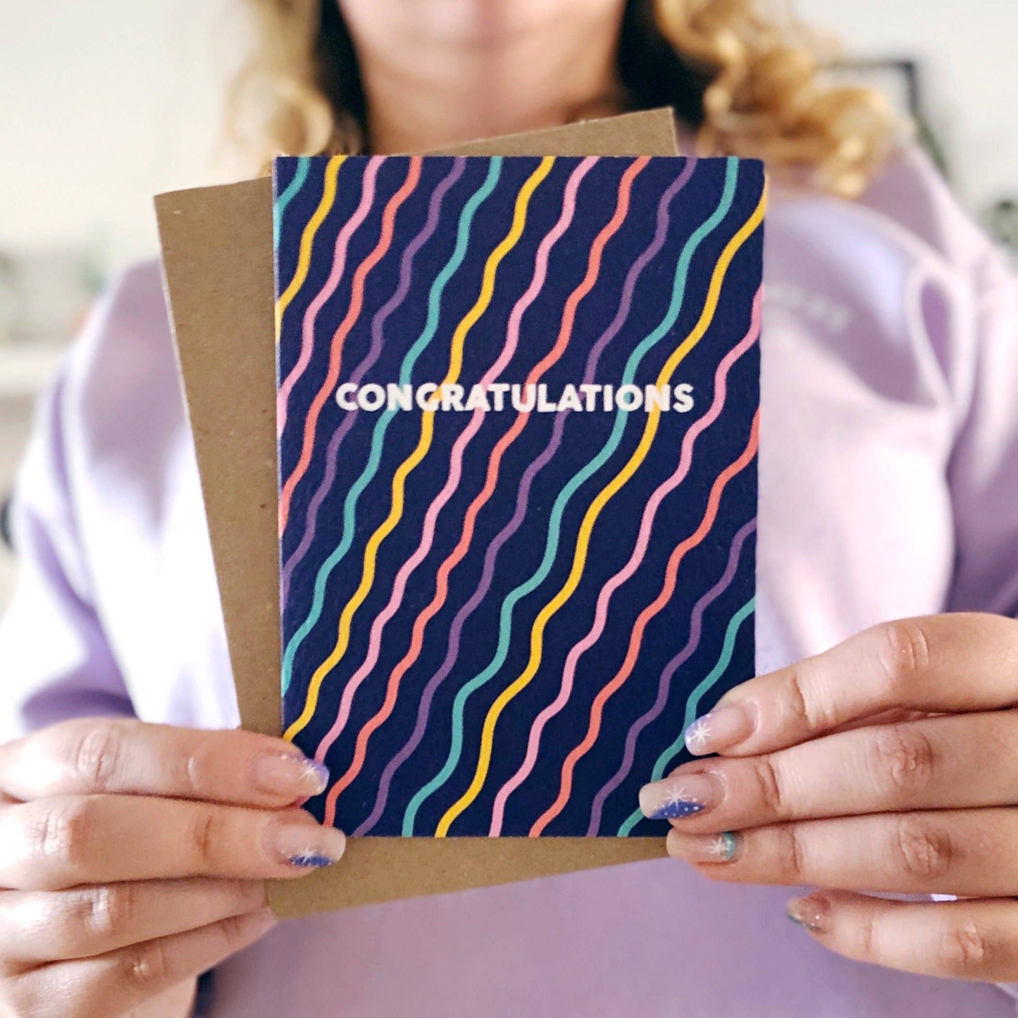 CONGRATULATION SQUIGGLES CARD