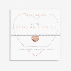 A LITTLE 'HUGS AND KISSES' SILVER BRACELET