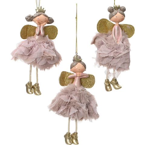 DANGLING LEGGED ANGEL TREE DECORATION