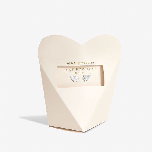 FROM THE HEART GIFT BOX 'JUST FOR YOU MUM' SILVER EARRINGS
