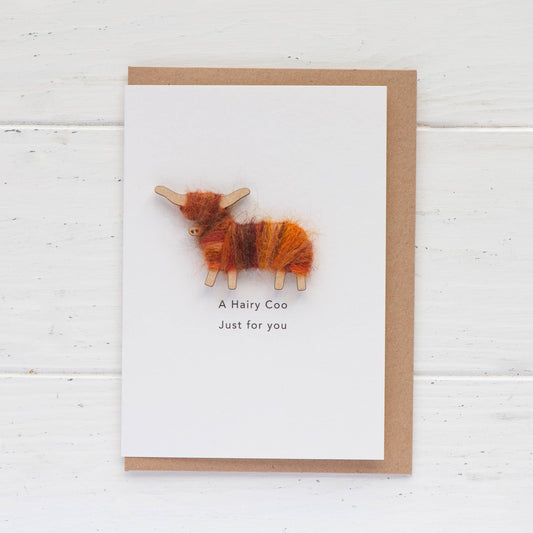 A HAIRY COO FOR YOU CARD