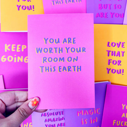YOU ARE WORTH YOUR ROOM CARD