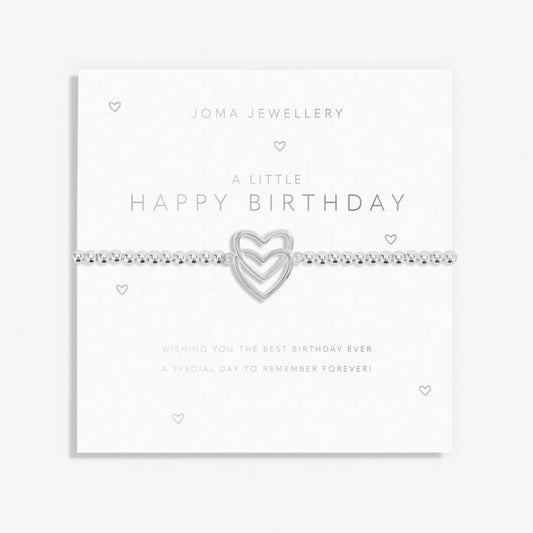 A LITTLE 'HAPPY BIRTHDAY' SILVER BRACELET