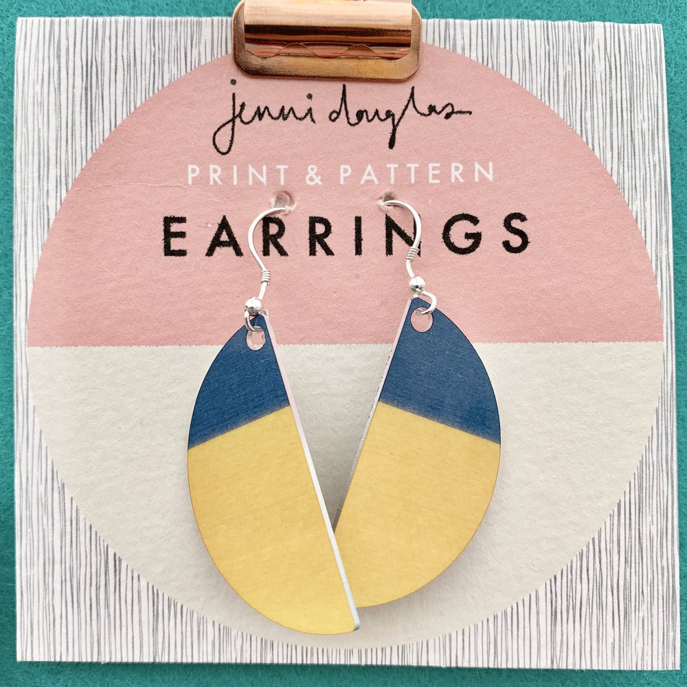 GEO ARC DROP EARRINGS
