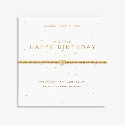 A LITTLE 'HAPPY BIRTHDAY' GOLD BRACELET