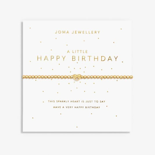 A LITTLE 'HAPPY BIRTHDAY' GOLD BRACELET