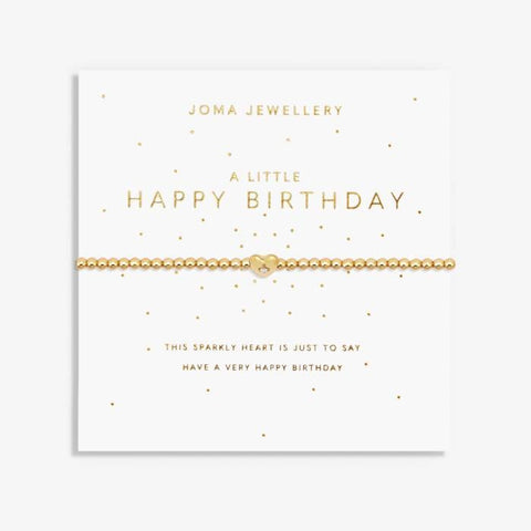 A LITTLE 'HAPPY BIRTHDAY' GOLD BRACELET