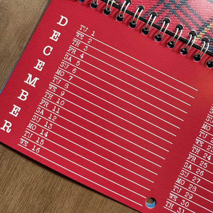 DL-sized Hiya Pal Scottish 2026 calendar featuring colourful Scottish words, one per month.