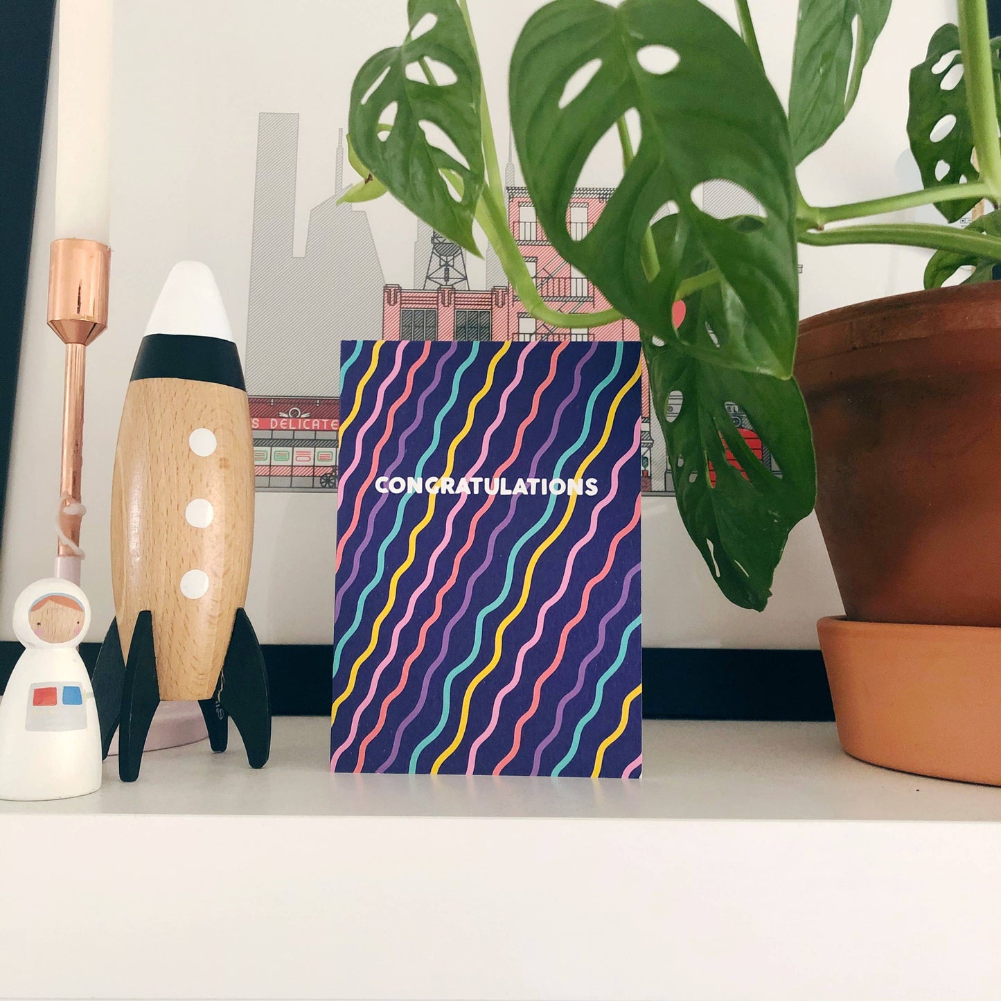 CONGRATULATION SQUIGGLES CARD