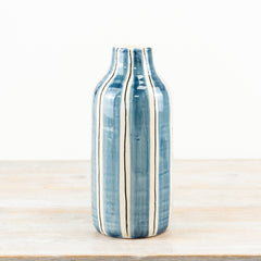 STRIPED BLUE VASE