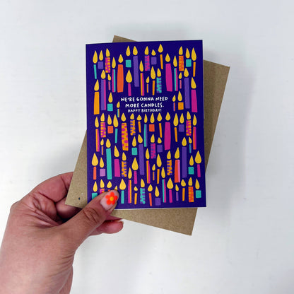 MORE CANDLES BIRTHDAY CARD