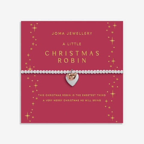 A LITTLE 'CHRISTMAS ROBIN' SILVER BRACELET