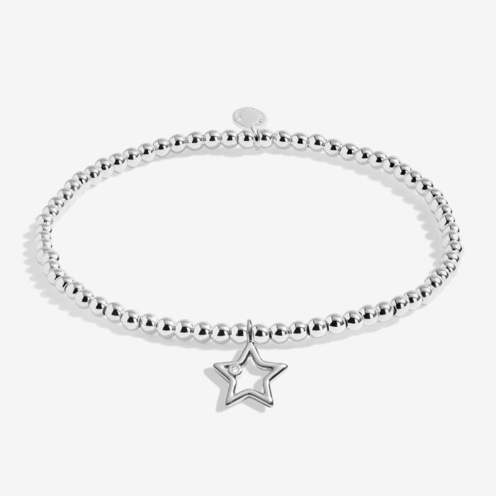 Joma Jewellery silver-plated stretch beaded bracelet with star shaped charm