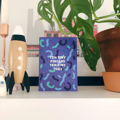 TEN TINY FINGERS CARD