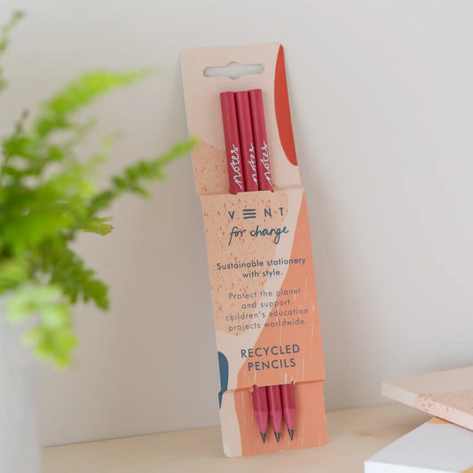 NOTES PENCIL PACK - CORAL