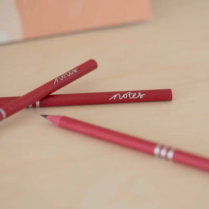 NOTES PENCIL PACK - CORAL