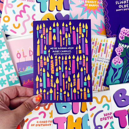 MORE CANDLES BIRTHDAY CARD