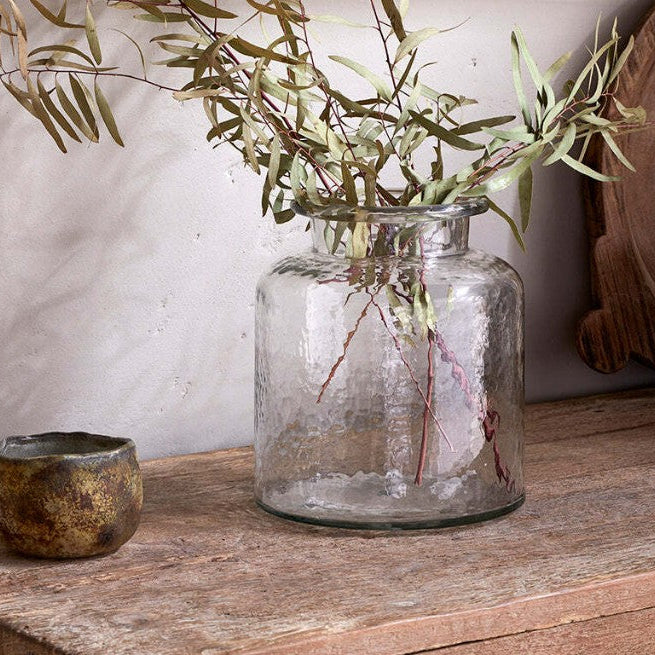 AKRA RECYCLED GLASS VASE