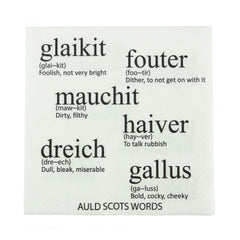 AULD SCOTS WORDS NAPKINS