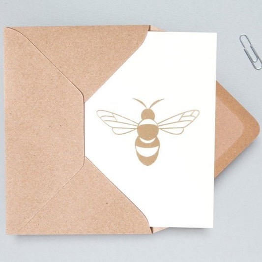BEE PRINT CARD - STONE