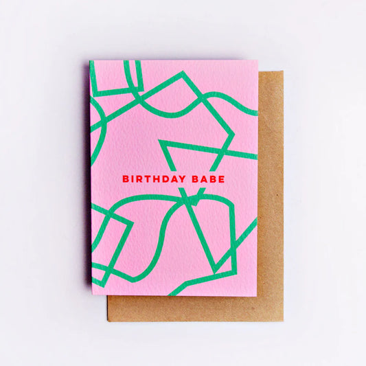 BIRTHDAY BABE SHAPES CARD