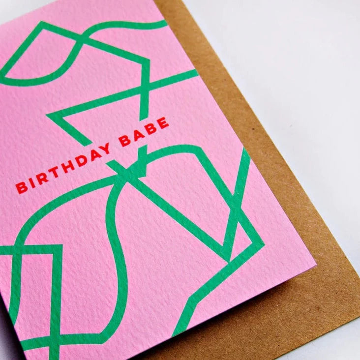 BIRTHDAY BABE SHAPES CARD