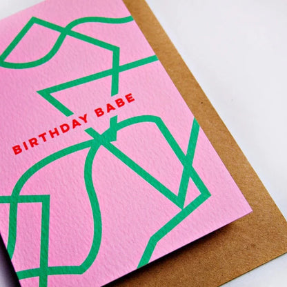 BIRTHDAY BABE SHAPES CARD