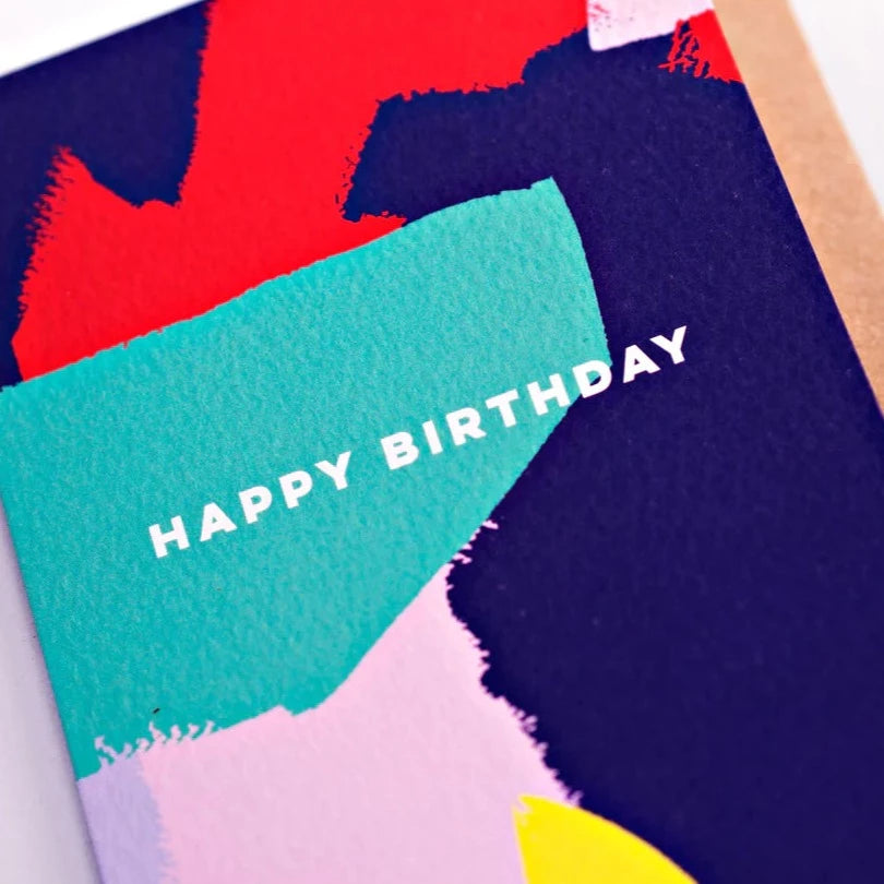 BRIGHT PAINTER BIRTHDAY CARD