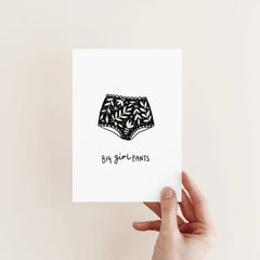 BIG GIRL PANTS CARD