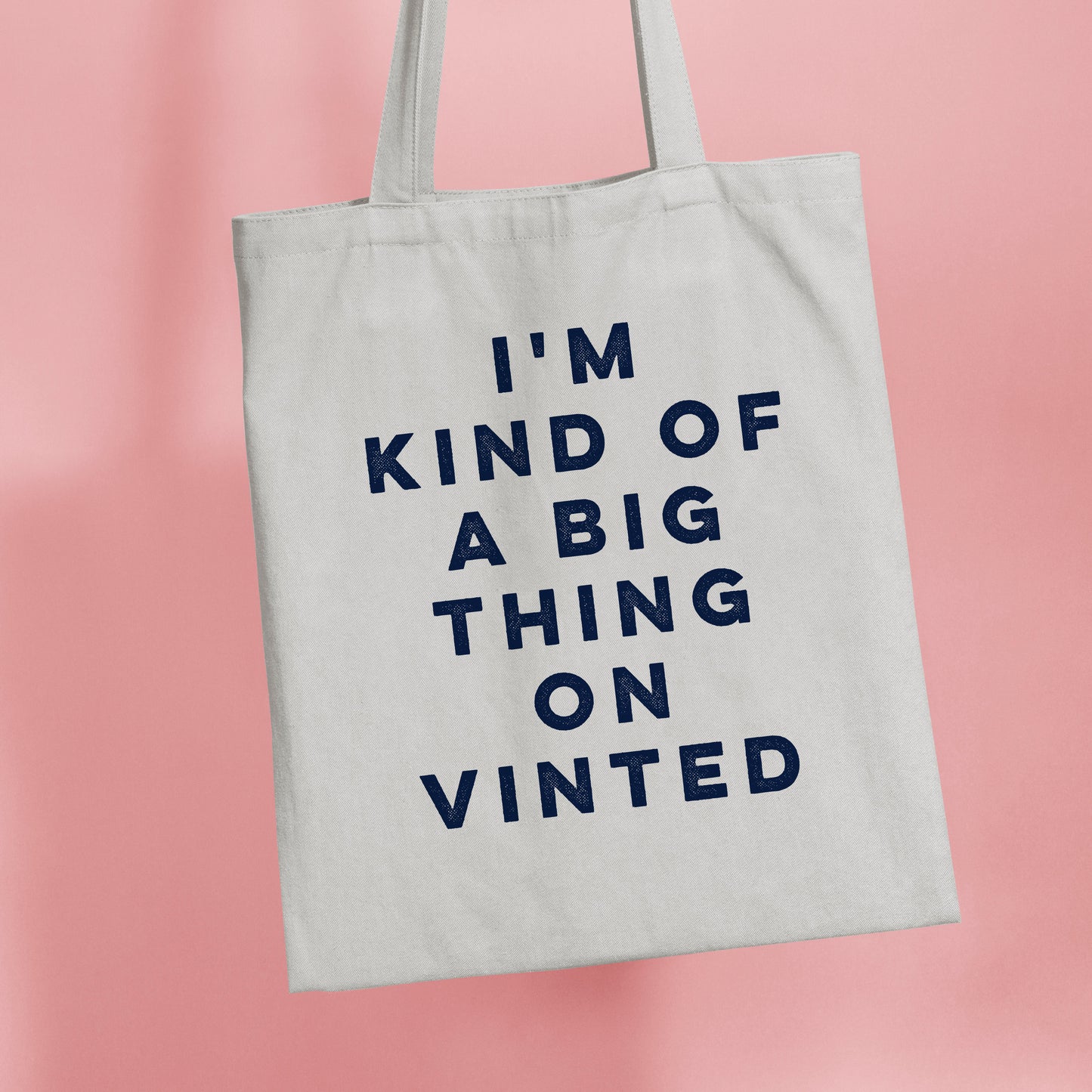 Vinted Lover organic cotton tote bag by Hause & Havers with a funny printed design and natural cotton finish