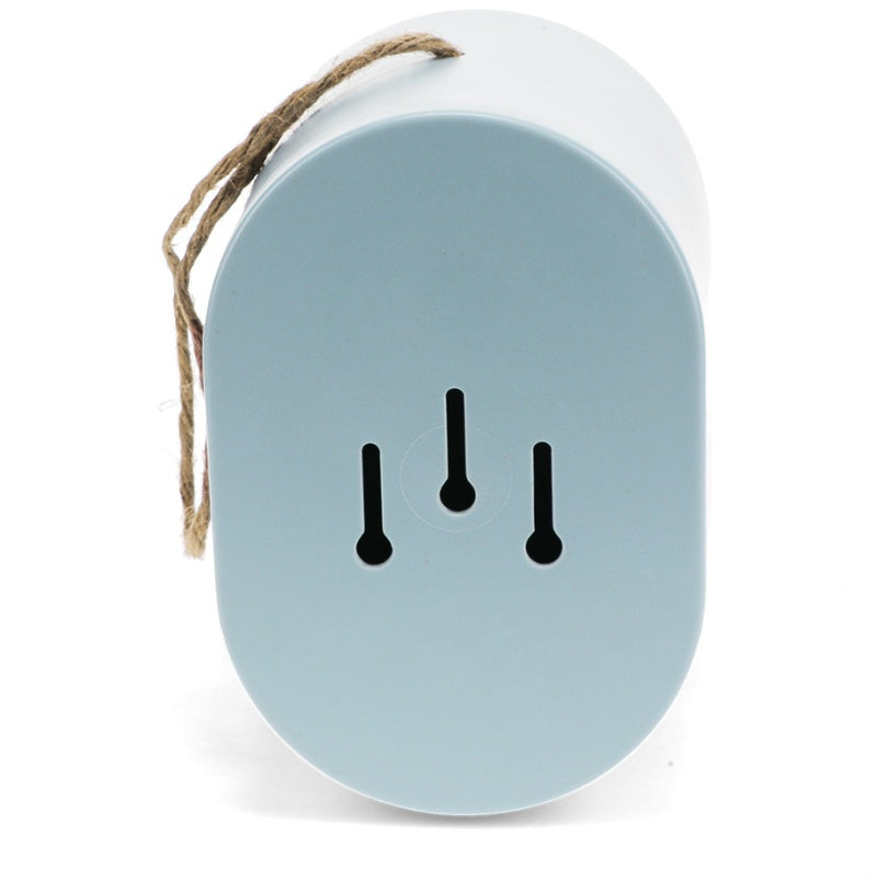 Oval bamboo bird feeder pastel pink or blue sustainable garden feeder
