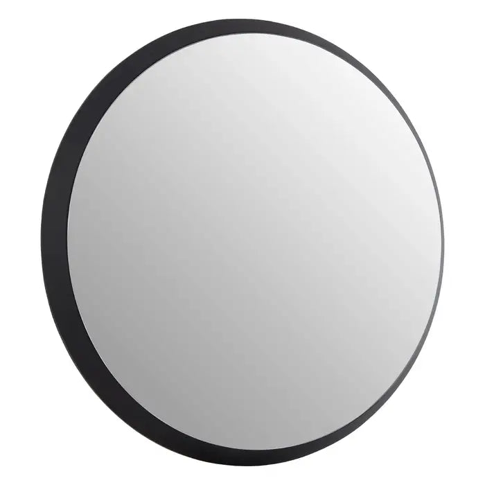 Athena Discus black edge wall mirror round minimalist mirror