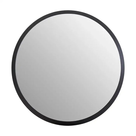 Athena Discus black edge wall mirror round minimalist mirror