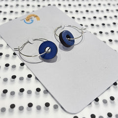 GEO BLOCK HOOPS