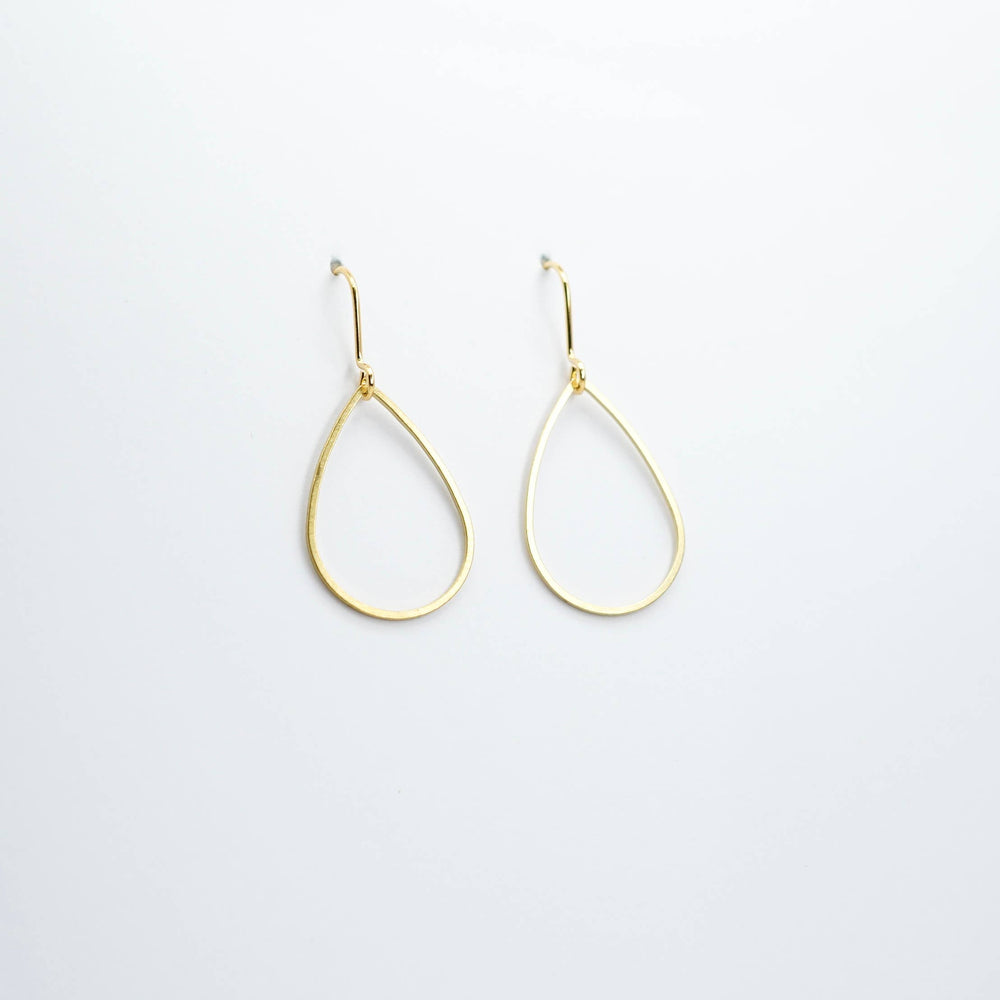 BRASS TEARDROP EARRINGS