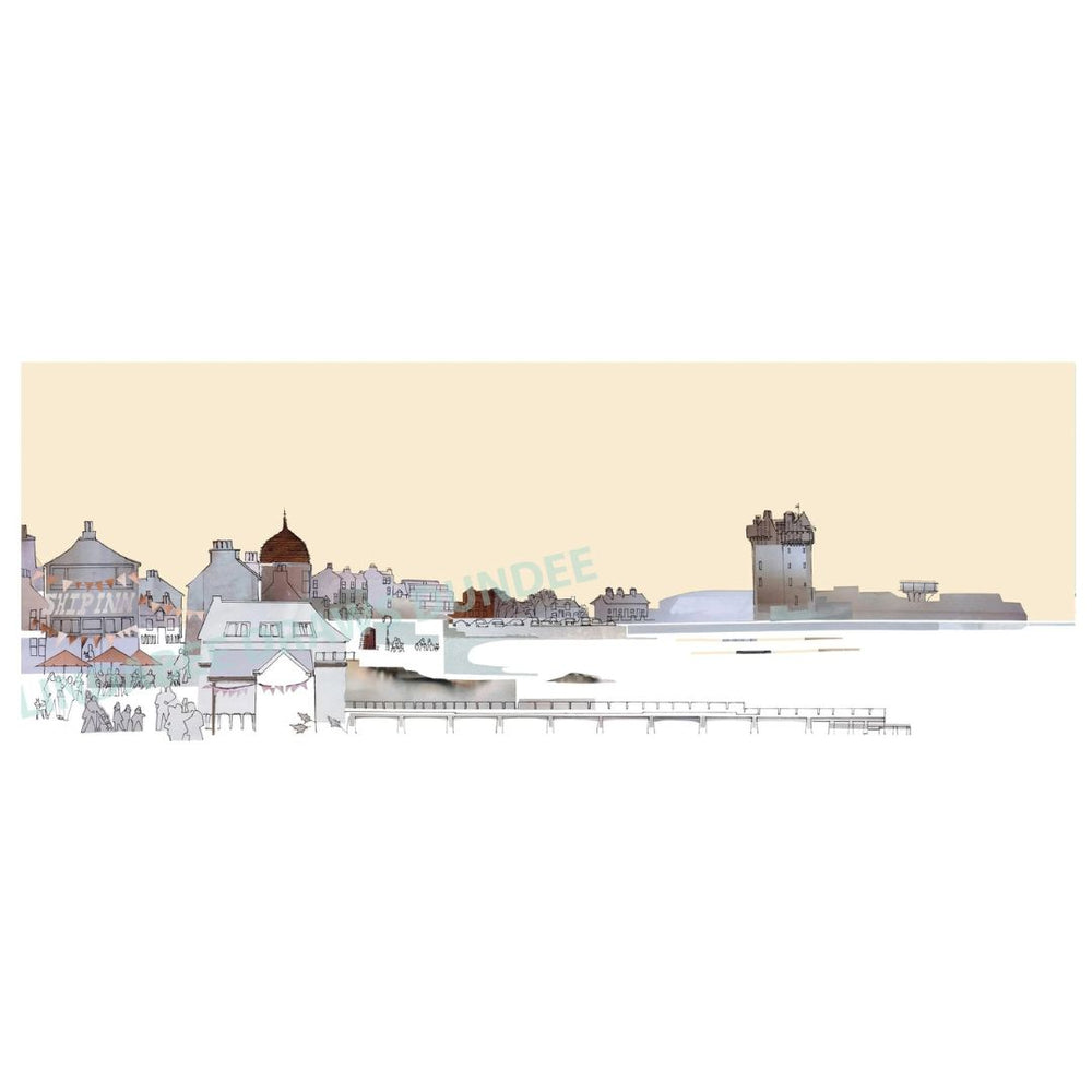 BROUGHTY FERRY SCENE WITH THE SHIP INN CREAM