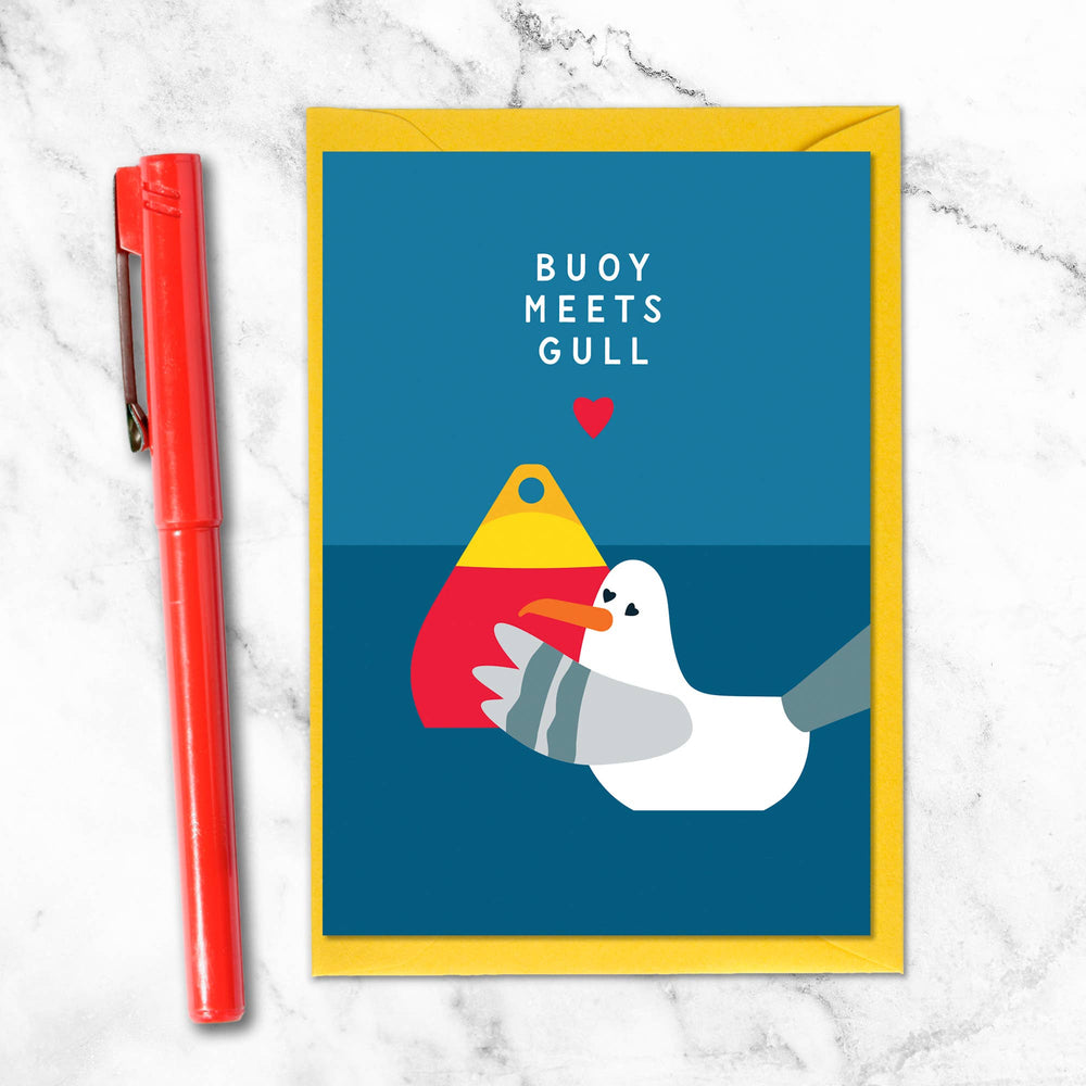 BUOY MEETS GULL CARD
