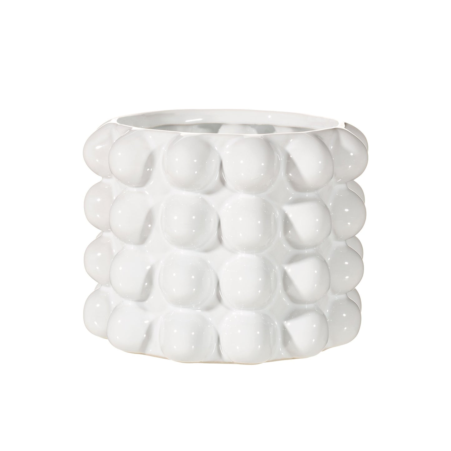 WHITE BOBBLE PLANTER