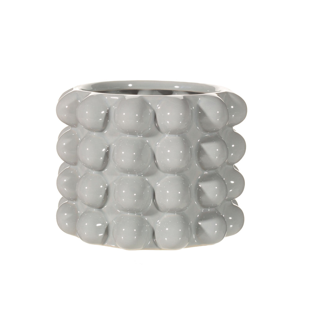 GREY BOBBLE PLANTER