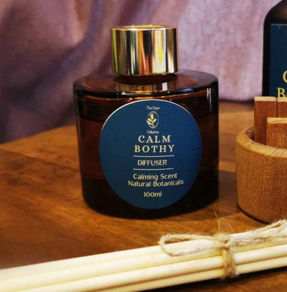 Calm Bothy 100ml reed diffuser handmade in Carnoustie with jasmine patchouli vanilla and bergamot fragrance