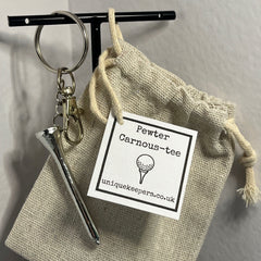 CARNOUS-TEE PEWTER GOLF TEE KEYRING