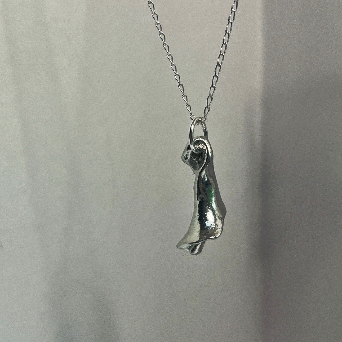 Pewter shell necklace handmade in Scotland cast from real shells jewellery