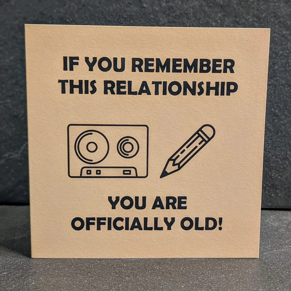 HAPPY BIRTHDAY CASSETTE CARD