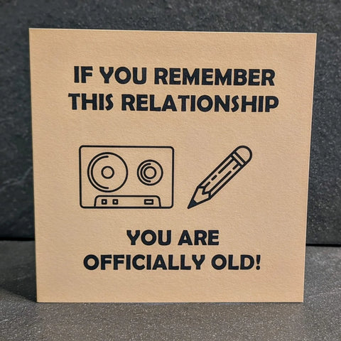 HAPPY BIRTHDAY CASSETTE CARD