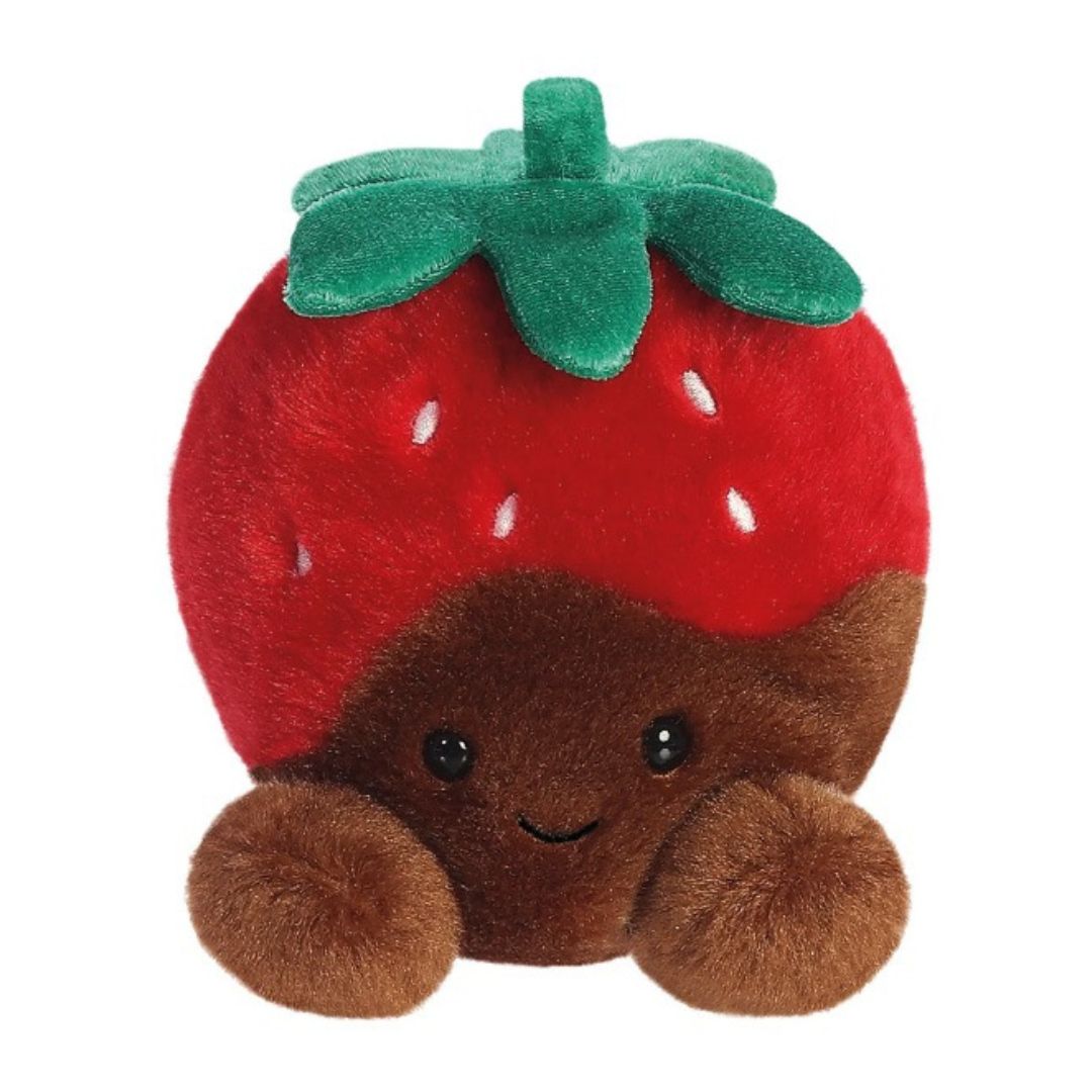 Palm Pal Plush happy face chocoloate dipped strawberry 