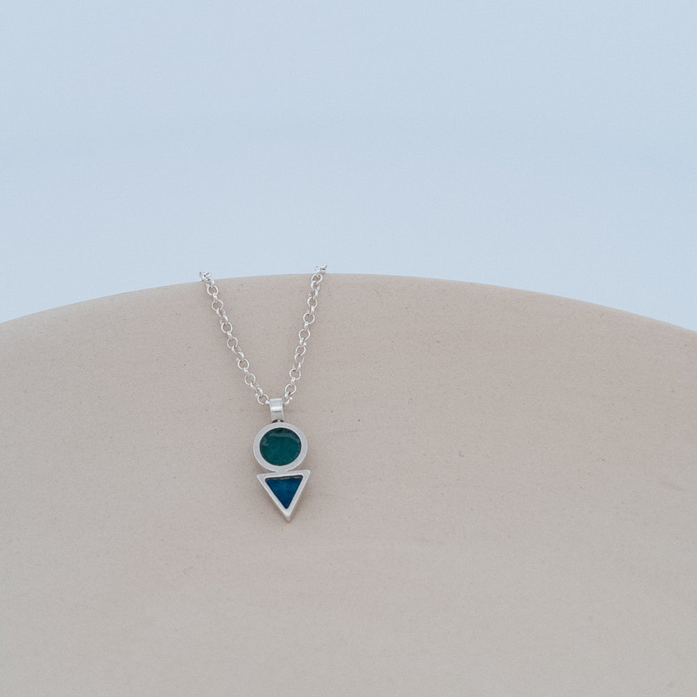THE CIRCLE AND TRIANGLE NECKLACE