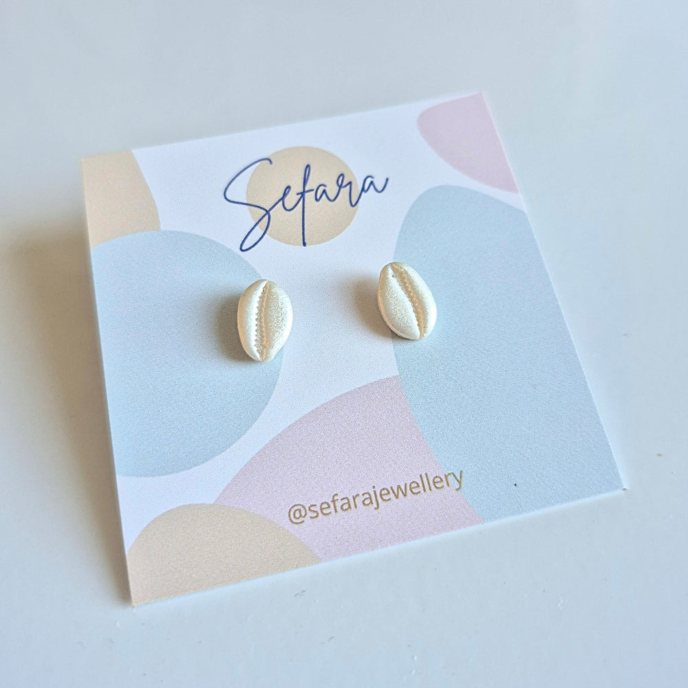 COWRIE SHELL STUDS